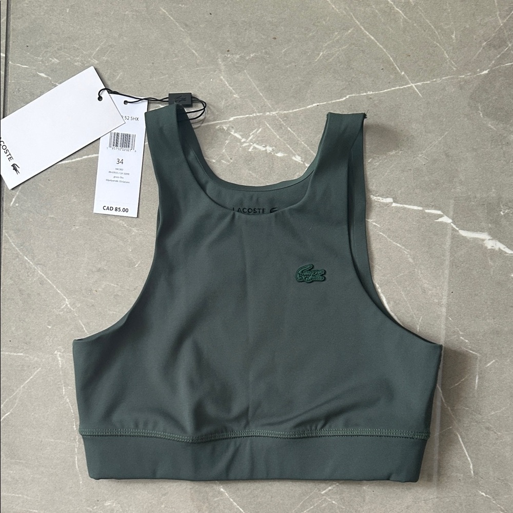 Lacoste Women's  Sports Bra - NEW WITH TAGS